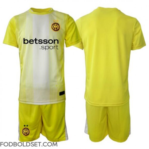 Inter Milan Målmand Udebane Trøje Børn 2025-26 Kortærmet (+ Korte bukser)